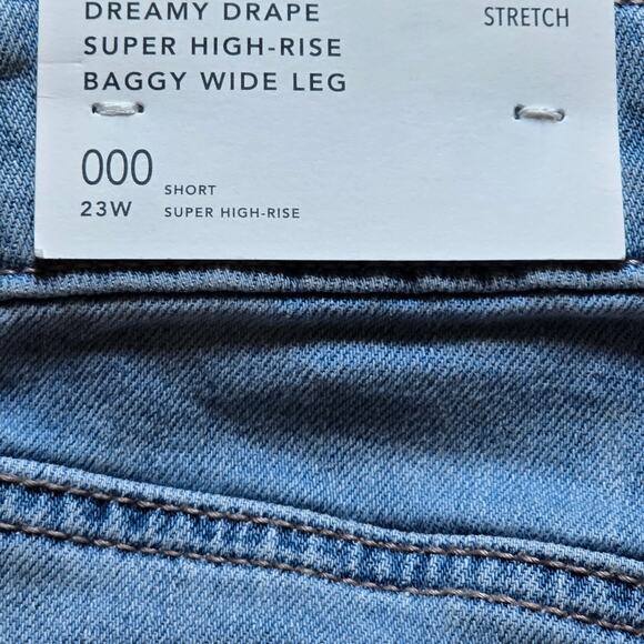 NWT, American Eagle Dreamy Drape Super High Rise Baggy Wide Leg, Size 23 Waist - Picture 7 of 8